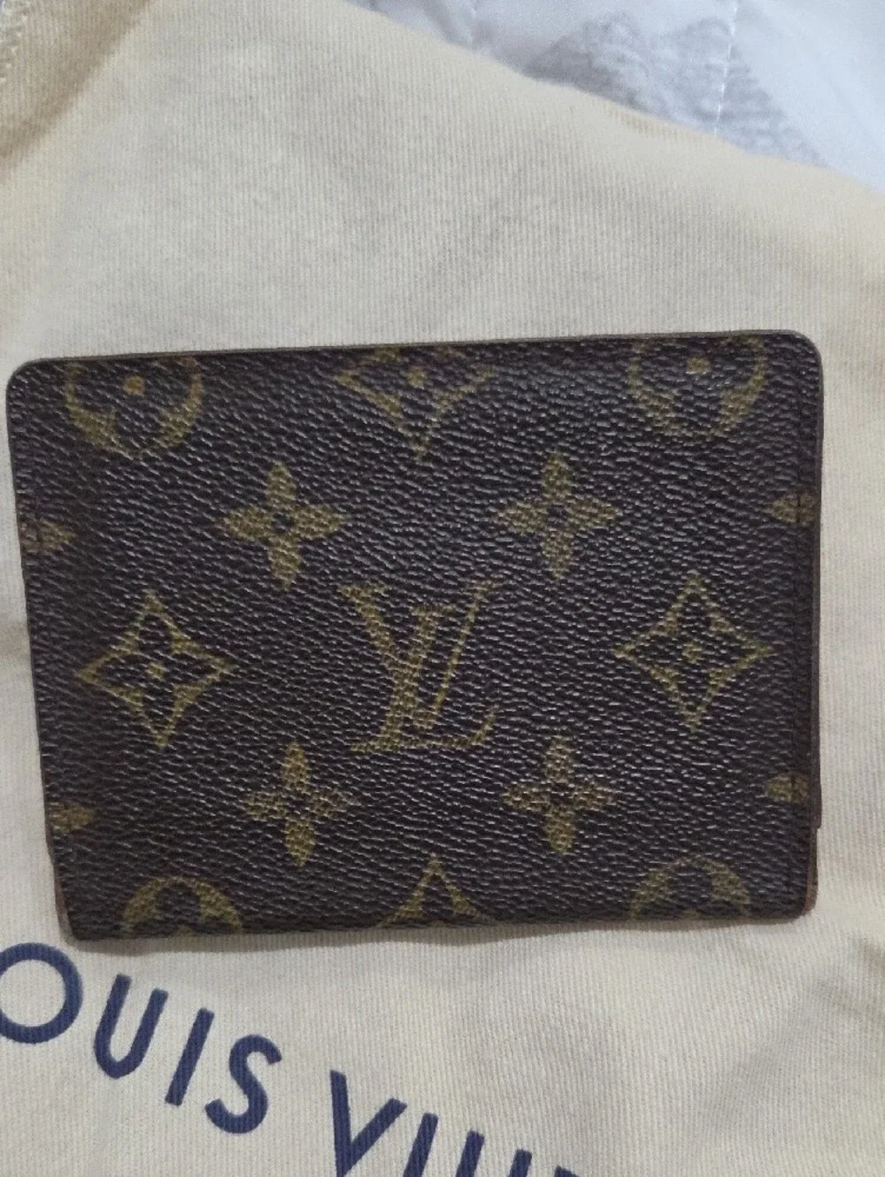 Vintage Louis Vuitton Monogram Porte 2 Cartes Vertical ID Card Holder M60533
